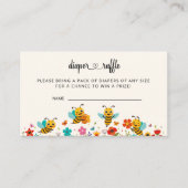 甘いとしてビーおむつラッフルチケットエンクロージャーca エンクロージャーカード (正面)