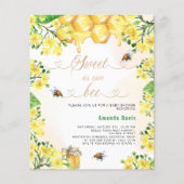 甘いとして黄色の花模様バジェット赤ちゃんシャワー (正面)