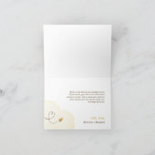 甘いのまわりにベビーシャワー折り畳み サンキューカード (内部)