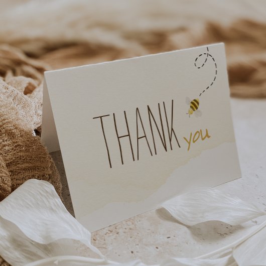 甘いのまわりにベビーシャワー折り畳み サンキューカード