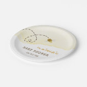 甘いのまわりにベビーシャワー ペーパープレート (アングル)