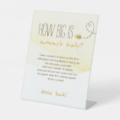 甘いのまわりにママのお腹の大きさ 台座サイン (正面)