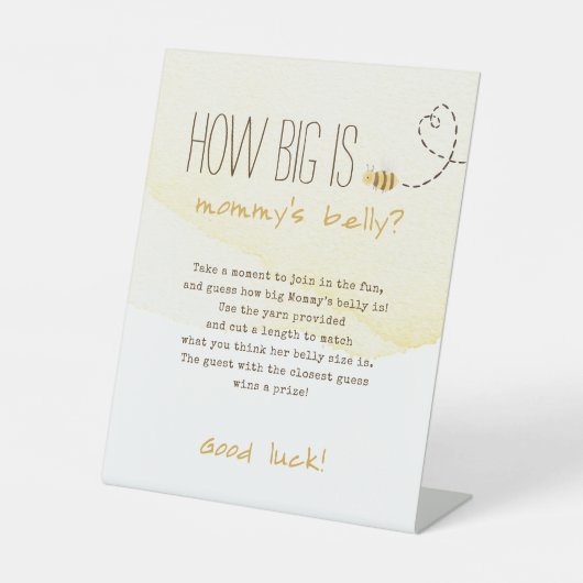 甘いのまわりにママのお腹の大きさ 台座サイン (正面)