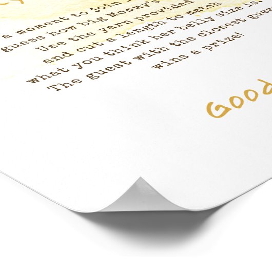 甘いのまわりにママの腹の大きさ ポスター (角)