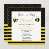 甘いのまわりにモムミビーベイビーシャワー招待状 招待状 (正面/裏面)