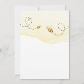 甘いのまわりに赤ちゃんシャワー予測カード 招待状 (裏面)