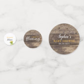 甘いひまわり赤ちゃんシャワー コンフェッティ (裏面)