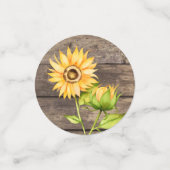 甘いひまわり赤ちゃんシャワー コンフェッティ (スモール正面)