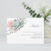 甘いまろやかな ウェディング 封筒カード エンクロージャーカード (スタンド正面)