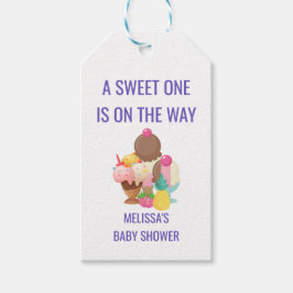 甘いものがアイスクリームを食べている ギフトタグ