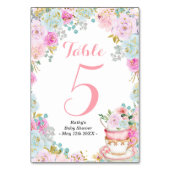 甘いものが茶のパーティーテーブル番号 テーブルナンバー (裏面)