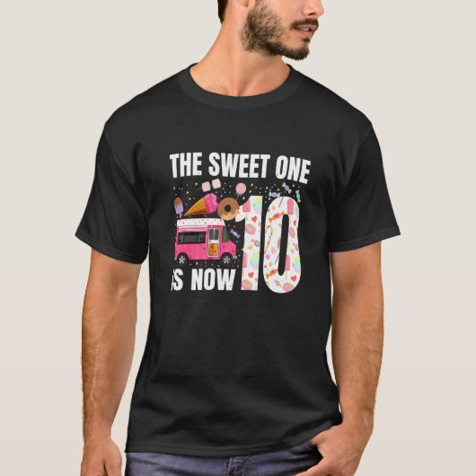 甘いものは今10歳の10誕生日Ic Tシャツ (正面)