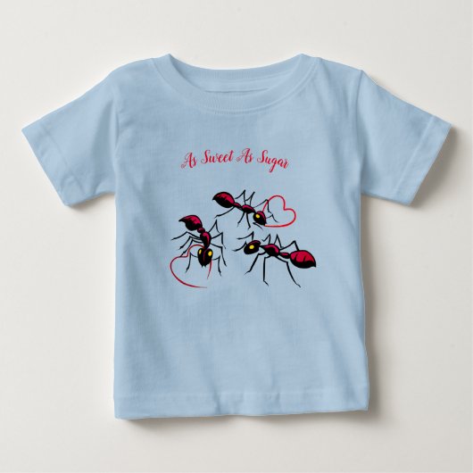 甘いもの好きな人へ ベビーTシャツ (正面)