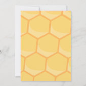 甘いもの好きのためのベイビーシャワー bee テーマの招待状 招待状 (裏面)