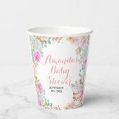 甘いもの醸造茶パーティー赤ちゃんシャワー 紙コップ (裏面)