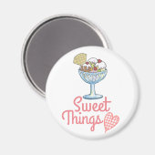 甘いもの – アイスクリームサンデー マグネット (正面/裏面)