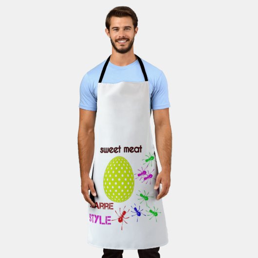 甘いもの エプロン (着用した状態)