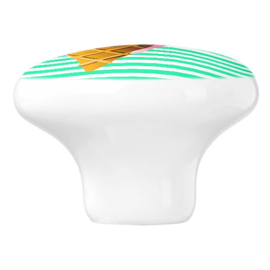 甘いアイスクリームの引き出し引き出し セラミックノブ (側面)