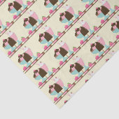 甘いアイスクリームトリートパターン 薄葉紙 (詳細)