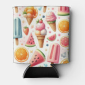 甘いアイスクリームパターン 缶クーラー (正面)