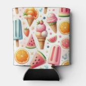 甘いアイスクリームパターン 缶クーラー (裏面)
