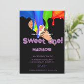 甘いアイスクリームレインボーカラー、招待状 招待状 (スタンド正面)