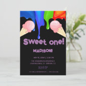 甘いアイスクリームレインボーカラー、招待状 招待状 (スタンド正面)