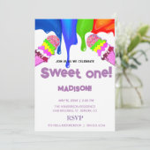 甘いアイスクリームレインボーカラー、招待状 招待状 (スタンド正面)