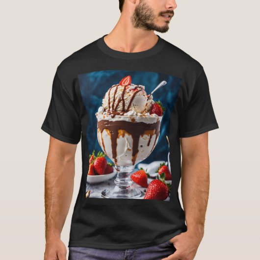 甘いアイスクリーム Tシャツ (正面)
