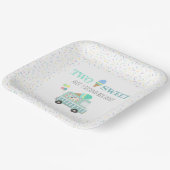 甘いアイスパーソナライズされた男女兼用クリーム2つ ペーパープレート (傾斜あり)