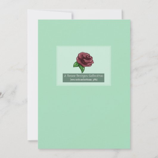 甘いアフリカ系アメリカ人プリンセス誕生会 招待状 (裏面)