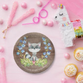 甘いアライグマのベビーシャワー7"プレート ペーパープレート (パーティー)