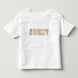 甘いイチゴのパッチワークキルトの夏のデザイン トドラーTシャツ