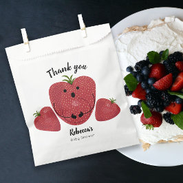 甘いイチゴのベビーシャワー フェイバーバッグ