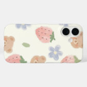 甘いイチゴチャームIphoneの電話ケース Case-Mate iPhoneケース (裏面 (横))