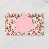 甘いイチゴ花水彩フローラ 名刺 (裏面)