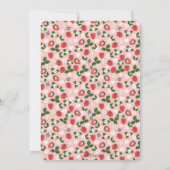 甘いイチゴ花水彩フローラ 招待状 (裏面)