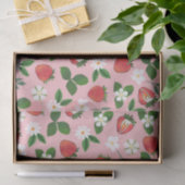 甘いイチゴ花水彩フローラ 薄葉紙 (ギフト)