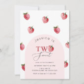 甘いイチゴ2位の誕生日 招待状 (正面)