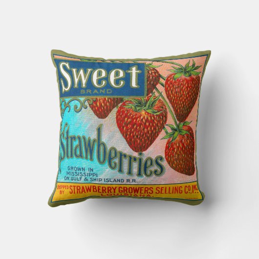 甘いイチゴ クッション (裏面)