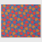 甘いイチゴ ラッピングペーパー (フラット)