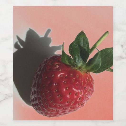 甘いイチゴ ワインラベル (シングルラベル)