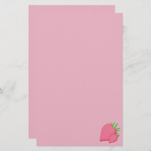 甘いイチゴ 便箋 (正面/裏面)