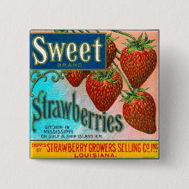 甘いイチゴ 缶バッジ