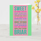 甘いイバラの記憶挨拶状 カード (黄色い花)