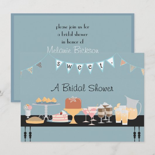 甘いイベント 招待状 (正面/裏面)