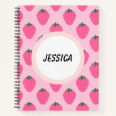 甘いインスピレーションパーソナライズされた: Strawberry ノートブック (正面)