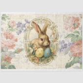 甘いイースターバニーのデコパージュ 薄葉紙 (正面)