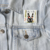 甘いウッドランドのスカンクダディは赤ちゃんシャワー 缶バッジ (インサイチュ)