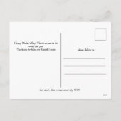 甘いエレガントピンクの幸せな母親の日3つの写真 シーズンポストカード (裏面)